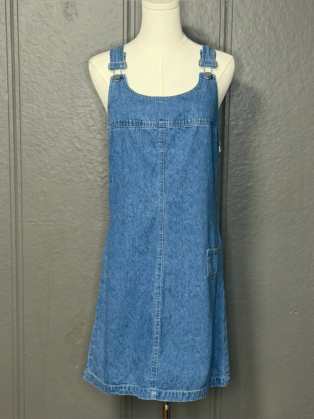 Vintage Y2K New York Jeans Denim Jumper Dress
